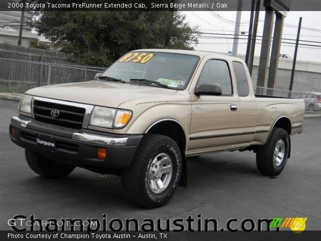 2000 Toyota Tacoma PreRunner Extended Cab in Sierra Beige Metallic