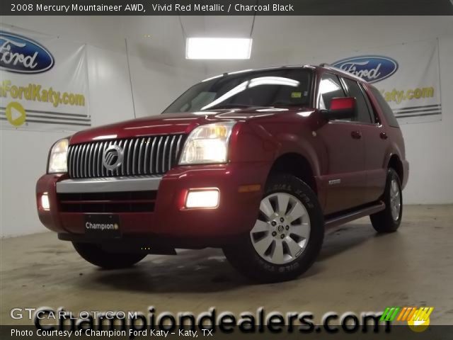 2008 Mercury Mountaineer AWD in Vivid Red Metallic