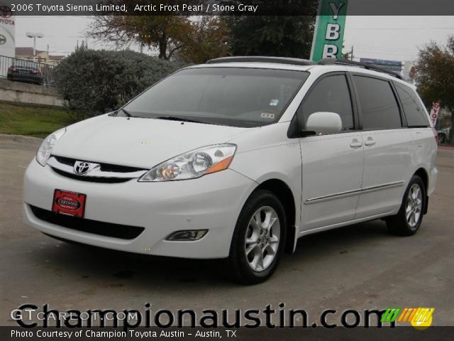 2006 Toyota Sienna Limited in Arctic Frost Pearl