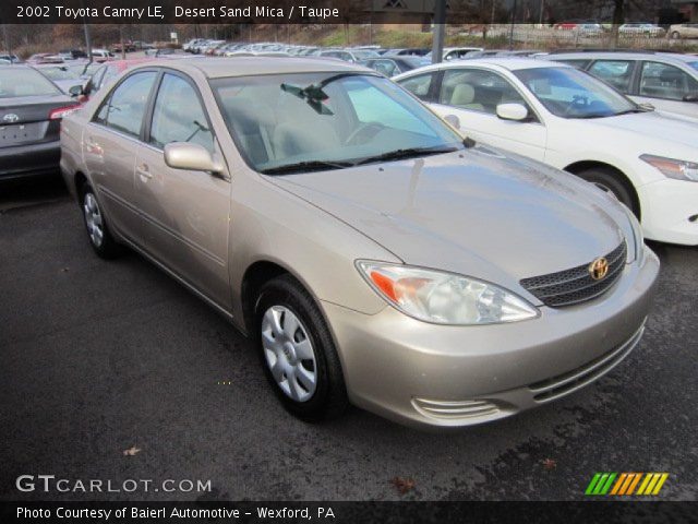2002 Toyota Camry LE in Desert Sand Mica