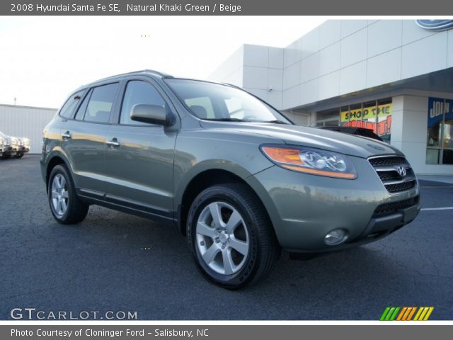 2008 Hyundai Santa Fe SE in Natural Khaki Green