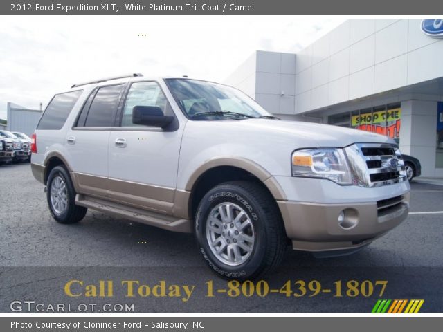 2012 Ford Expedition XLT in White Platinum Tri-Coat