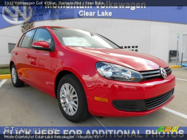 2012 Volkswagen Golf 4 Door in Tornado Red