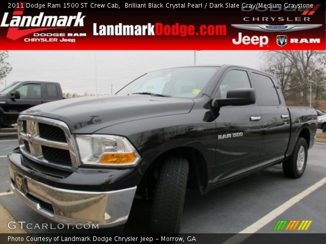 2011 Dodge Ram 1500 ST Crew Cab in Brilliant Black Crystal Pearl