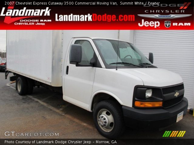 2007 Chevrolet Express Cutaway 3500 Commercial Moving Van in Summit White