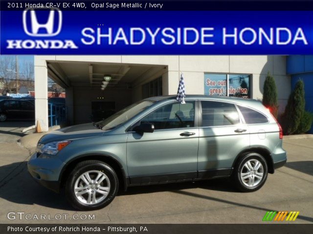 2011 Honda CR-V EX 4WD in Opal Sage Metallic