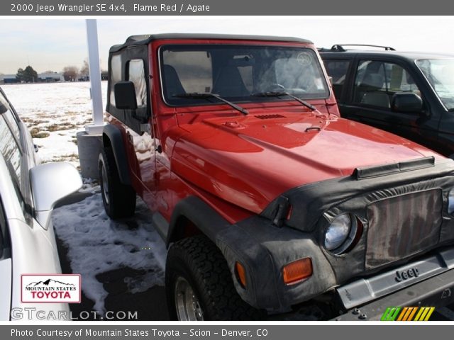 2000 Jeep Wrangler SE 4x4 in Flame Red