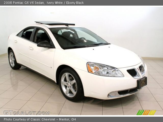 2008 Pontiac G6 V6 Sedan in Ivory White