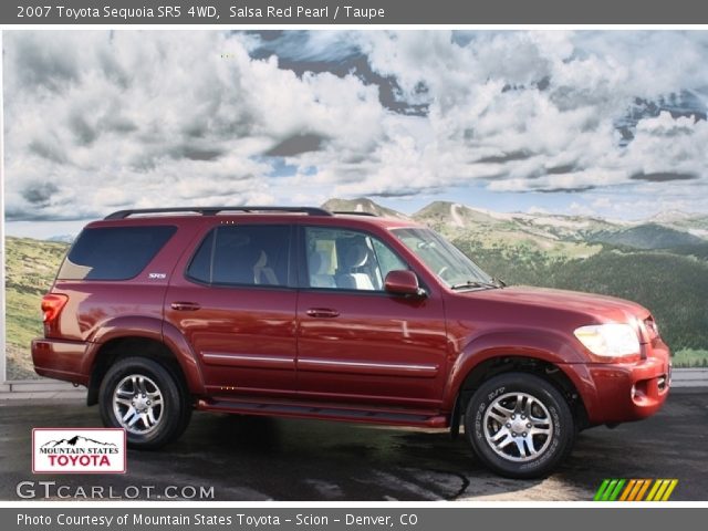 2007 Toyota Sequoia SR5 4WD in Salsa Red Pearl