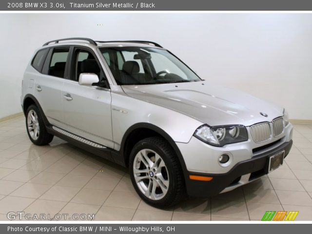 2008 BMW X3 3.0si in Titanium Silver Metallic