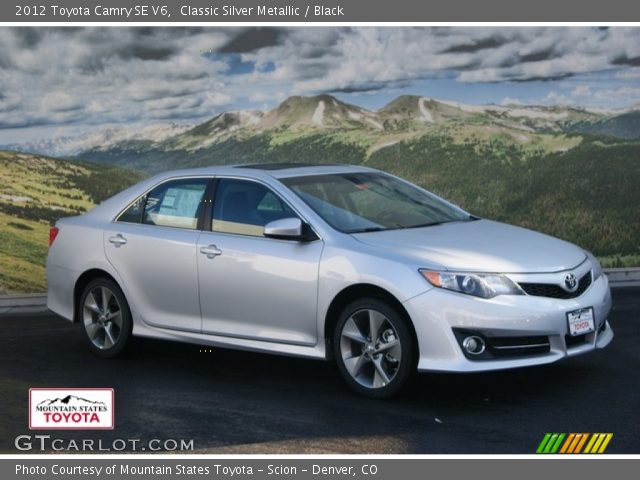 2012 Toyota Camry SE V6 in Classic Silver Metallic