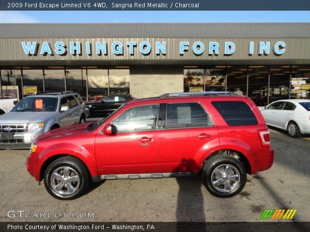 2009 Ford Escape Limited V6 4WD in Sangria Red Metallic