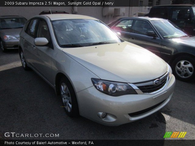 2009 Subaru Impreza 2.5i Wagon in Sunlight Gold Opal