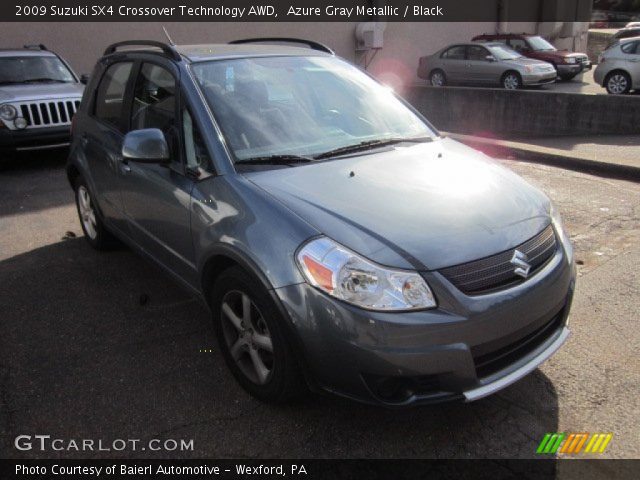 2009 Suzuki SX4 Crossover Technology AWD in Azure Gray Metallic