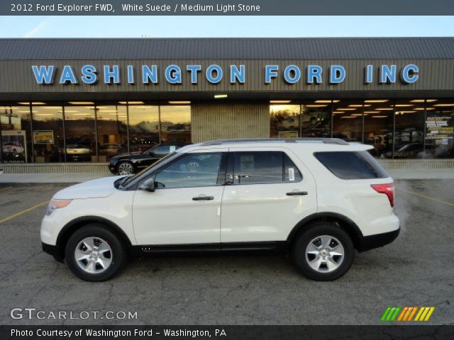 2012 Ford Explorer FWD in White Suede