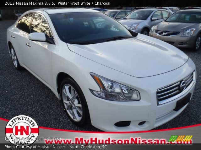 2012 Nissan Maxima 3.5 S in Winter Frost White