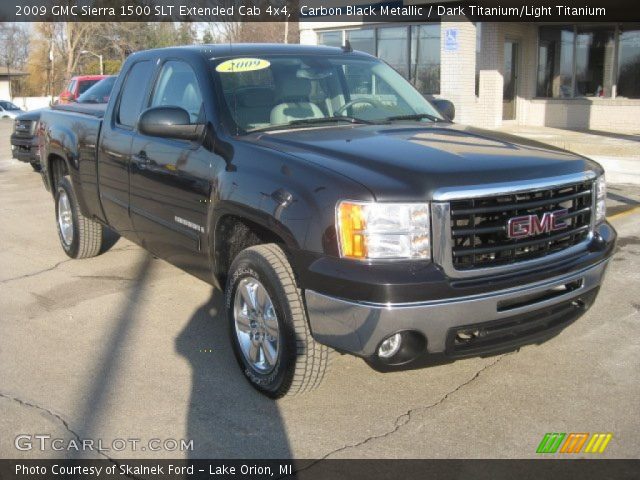 2009 GMC Sierra 1500 SLT Extended Cab 4x4 in Carbon Black Metallic