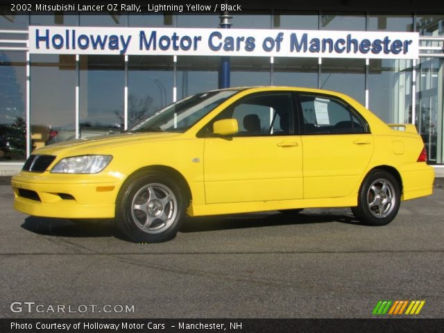 2002 Mitsubishi Lancer OZ Rally in Lightning Yellow
