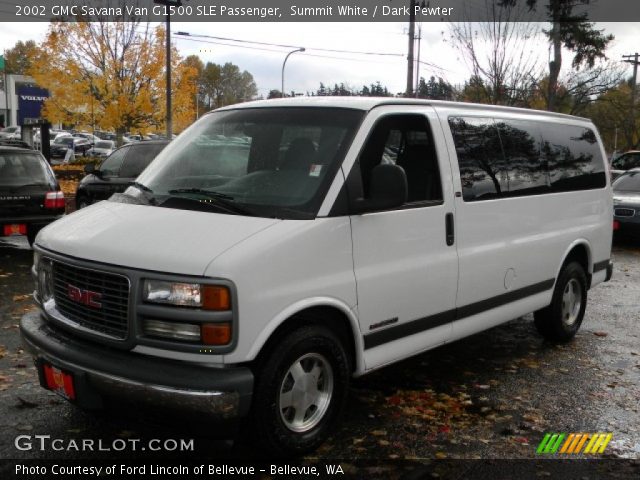 2002 GMC Savana Van G1500 SLE Passenger in Summit White