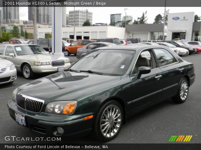 2001 Hyundai XG300 L Sedan in Midnight Green