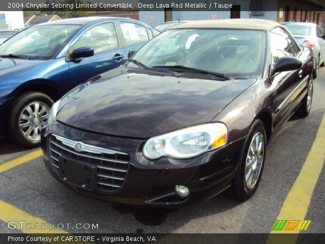 2004 Chrysler Sebring Limited Convertible in Deep Lava Red Metallic