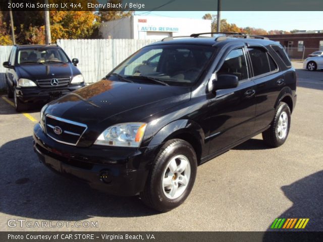 2006 Kia Sorento LX 4x4 in Ebony Black