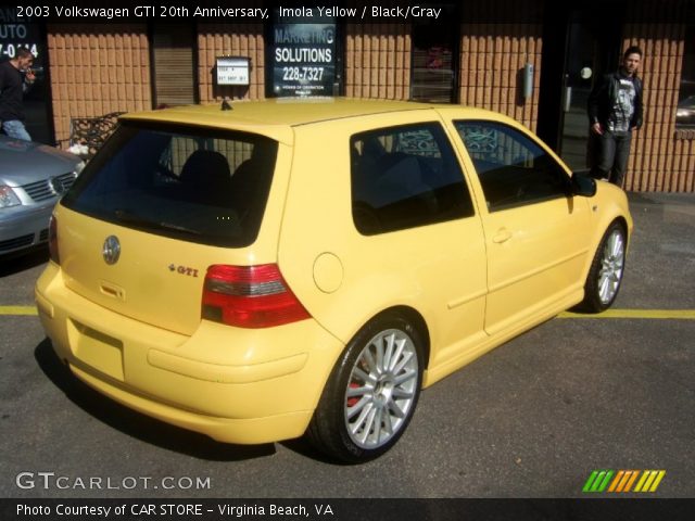 2003 Volkswagen GTI 20th Anniversary in Imola Yellow