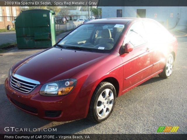2009 Kia Spectra EX Sedan in Spicy Red Metallic