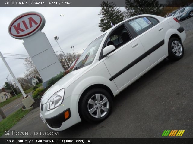 2008 Kia Rio LX Sedan in White