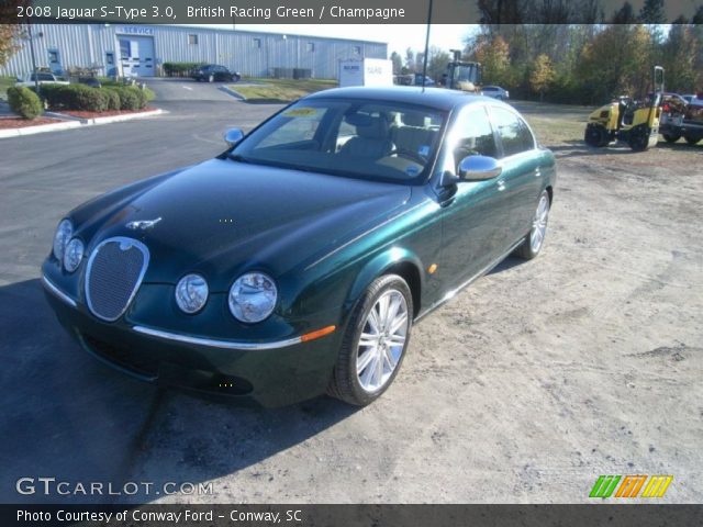2008 Jaguar S-Type 3.0 in British Racing Green