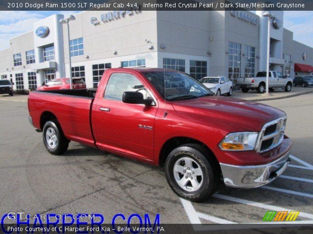 2010 Dodge Ram 1500 SLT Regular Cab 4x4 in Inferno Red Crystal Pearl