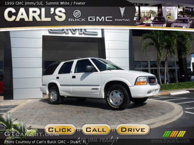 1999 GMC Jimmy SLE in Summit White