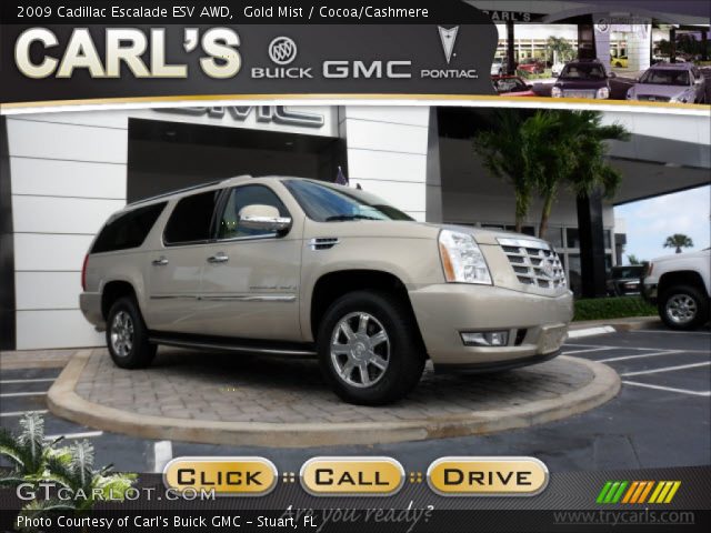 2009 Cadillac Escalade ESV AWD in Gold Mist