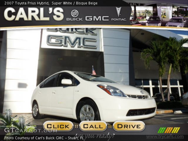 2007 Toyota Prius Hybrid in Super White