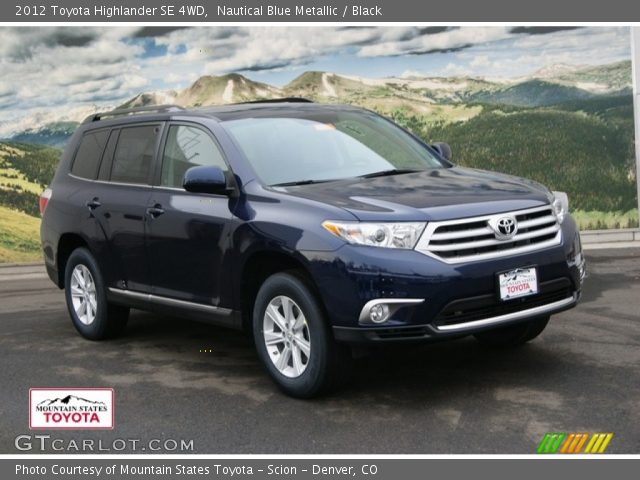 2012 Toyota Highlander SE 4WD in Nautical Blue Metallic
