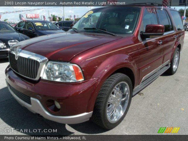 2003 Lincoln Navigator Luxury in Autumn Red Metallic