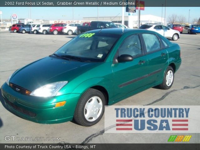 2002 Ford Focus LX Sedan in Grabber Green Metallic
