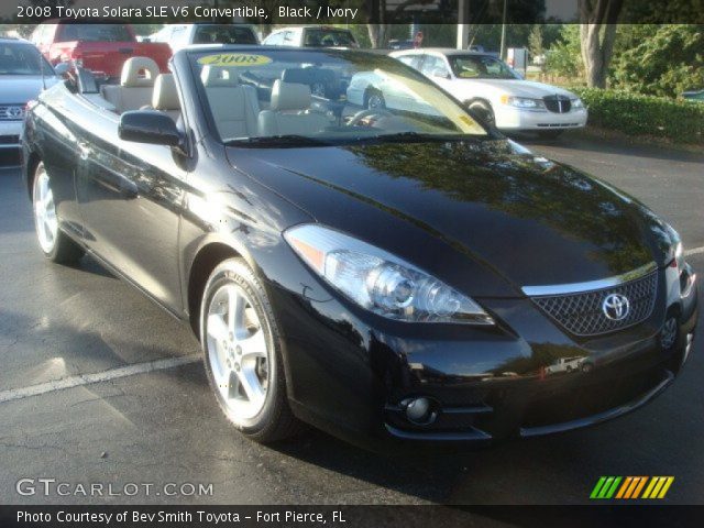 2008 Toyota Solara SLE V6 Convertible in Black
