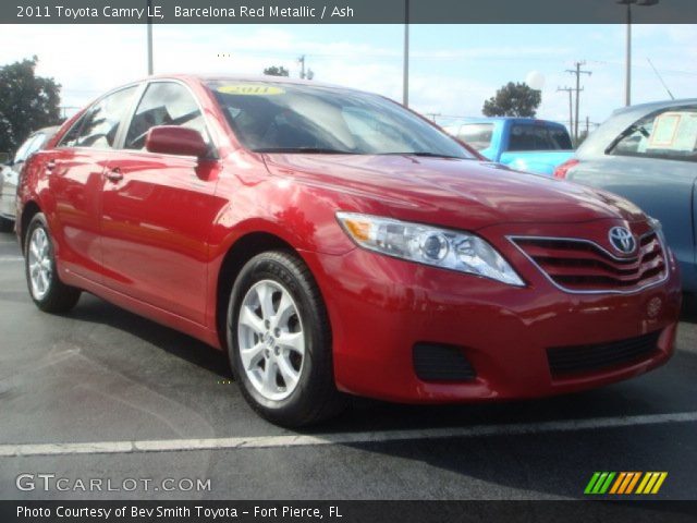 2011 Toyota Camry LE in Barcelona Red Metallic