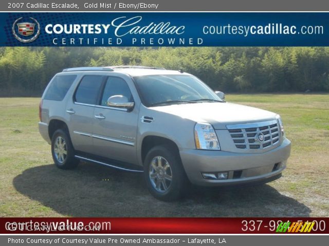 2007 Cadillac Escalade  in Gold Mist
