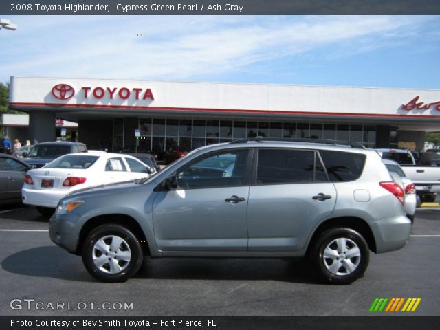 2008 Toyota Highlander  in Cypress Green Pearl