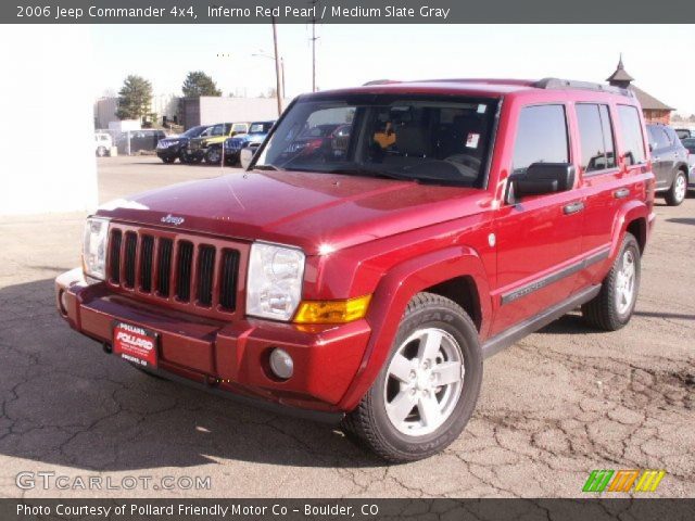 2006 Jeep Commander 4x4 in Inferno Red Pearl