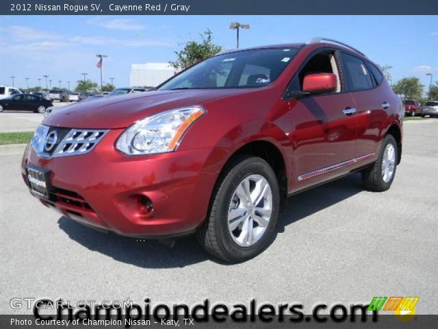 2012 Nissan Rogue SV in Cayenne Red