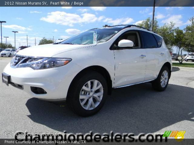 2012 Nissan Murano SV in Pearl White