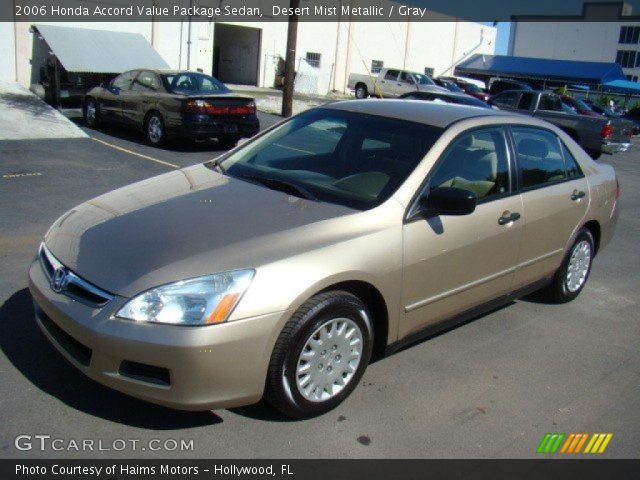 2006 Honda Accord Value Package Sedan in Desert Mist Metallic