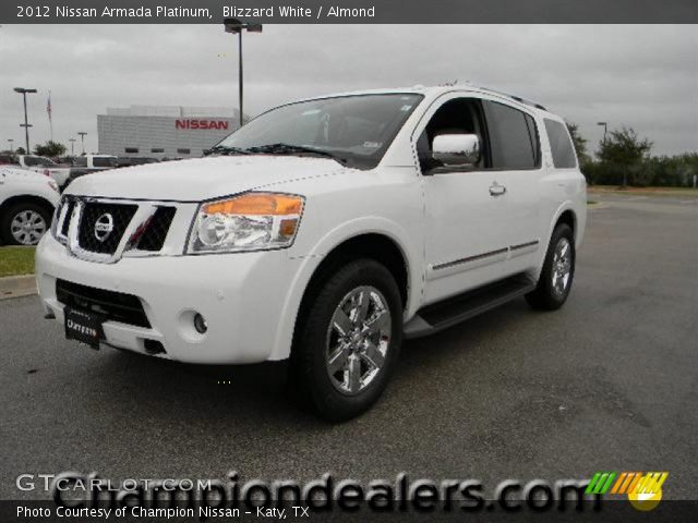 2012 Nissan Armada Platinum in Blizzard White