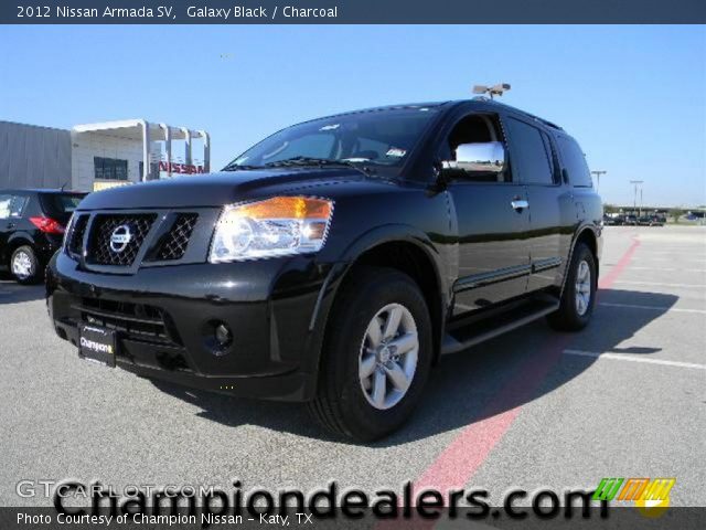 2012 Nissan Armada SV in Galaxy Black