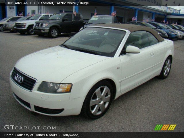 2006 Audi A4 1.8T Cabriolet in Arctic White