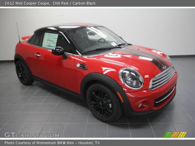 2012 Mini Cooper Coupe in Chili Red
