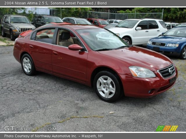 2004 Nissan Altima 2.5 S in Sonoma Sunset Pearl Red